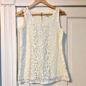 White lace top